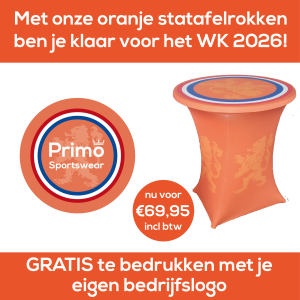 Statafelhoes Oranje - tafelblad 85 cm
